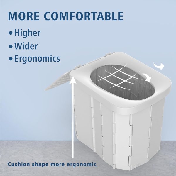 Hapoon Portable Camping Toilet for Adults - Image 4