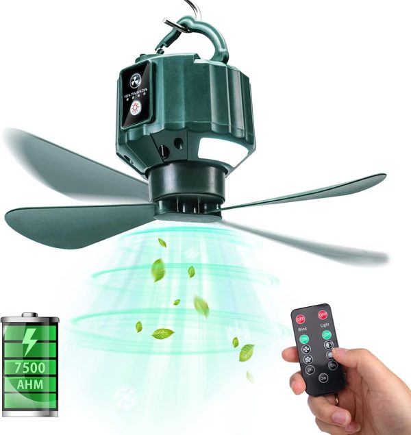 DUKUSEEK Tent Ceiling Fans for Camping - Image 4