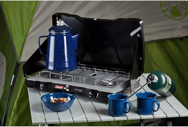 Coleman Triton 2-Burner Propane Camping Stove - Image 2