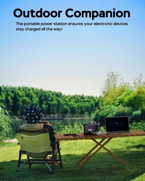 MARBERO Portable Power Station 88Wh Camping Lithium Battery Solar Generator - Image 3