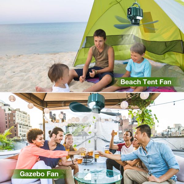 DUKUSEEK Tent Ceiling Fans for Camping - Image 2