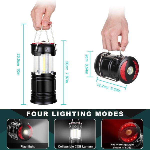 2 Pack Lantern Camping Essentials Lights - Image 2