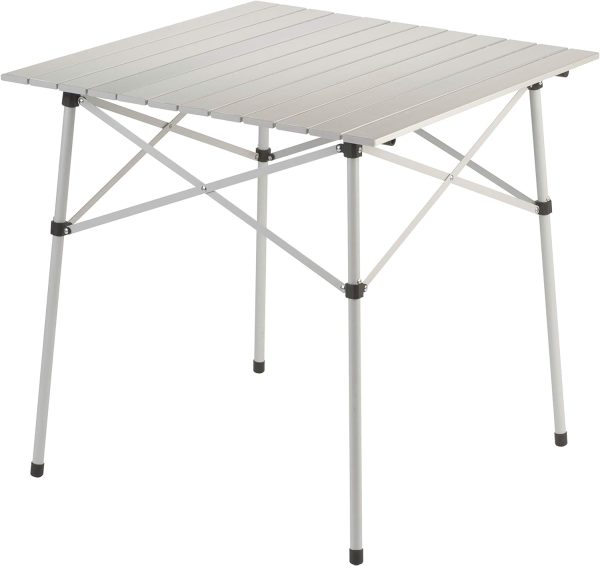 Coleman Compact Roll-Top Aluminum Camping Table, Silver - Image 4