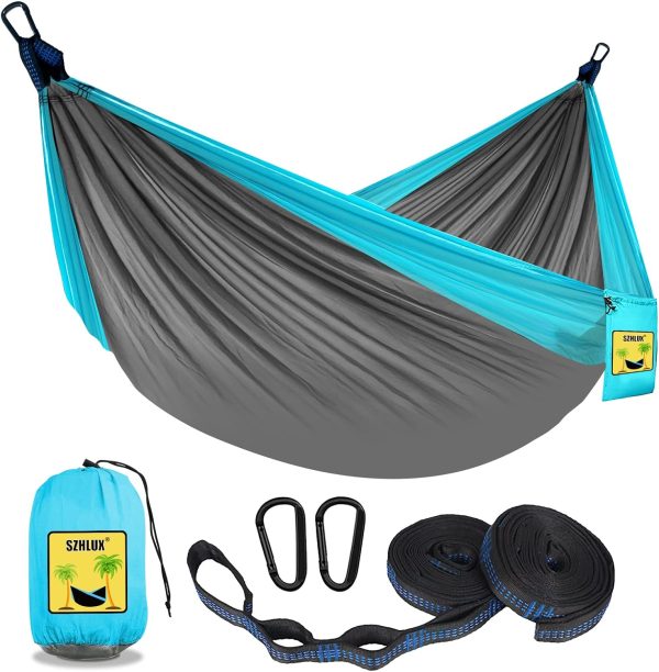 SZHLUX Camping Hammock Double & Single Portable Hammocks