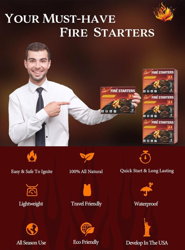 Nvkrvks Fire Starter Squares for Wood Stoves - Image 3