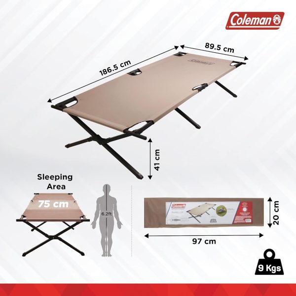 Coleman Trailhead II Camping Cot, Easy-to-Assemble Folding Cot - Image 4