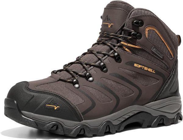 NORTIV 8 Men's Ankle High Waterproof Hiking Boots