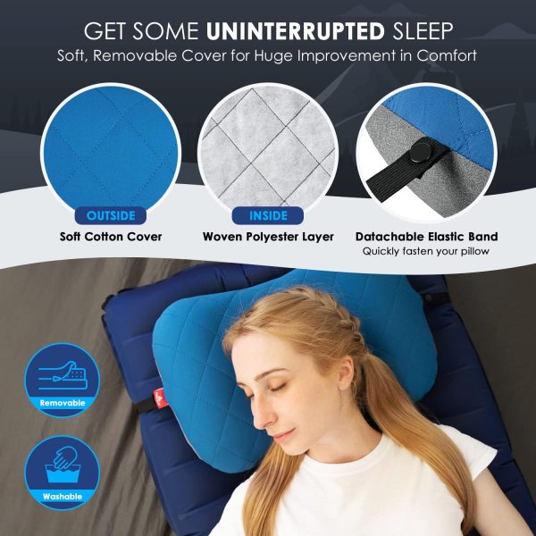 Hikenture Camping Pillow with Removable Cover - Image 3