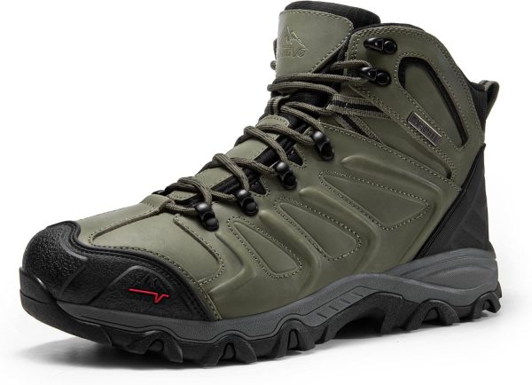 NORTIV 8 Men's Ankle High Waterproof Hiking Boots - Image 5