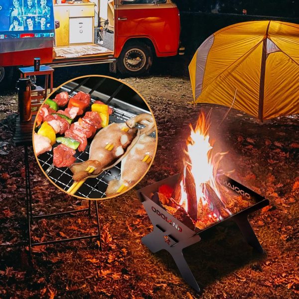 Odoland Camping Campfire Grill - Image 2