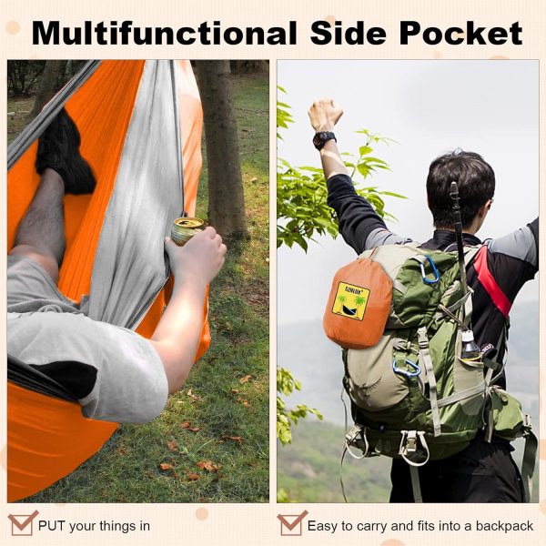 SZHLUX Camping Hammock Double & Single Portable Hammocks - Image 4