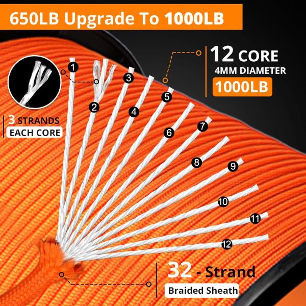 TOUGH-GRID 1000Ib Paracord Rope - 100ft - Image 2