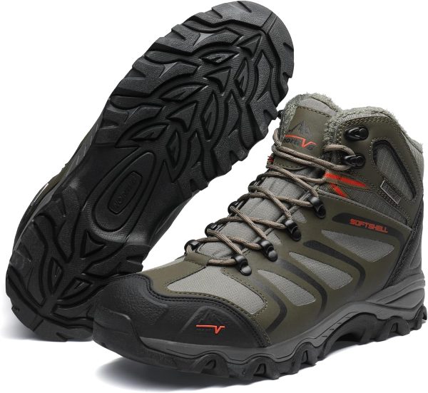 NORTIV 8 Men's Ankle High Waterproof Hiking Boots - Image 4