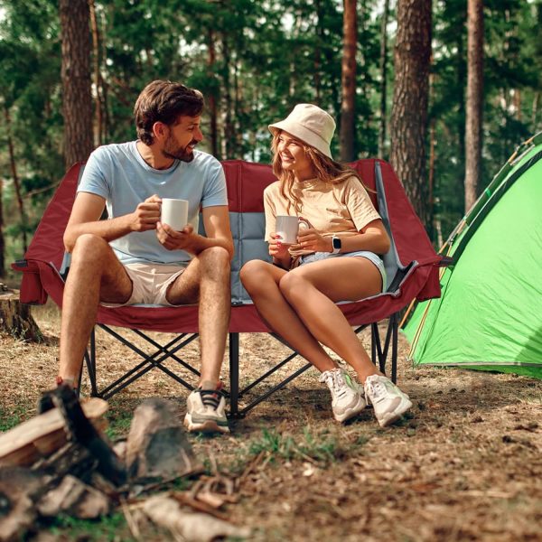 Oversized Camping Chair, Red - Image 5