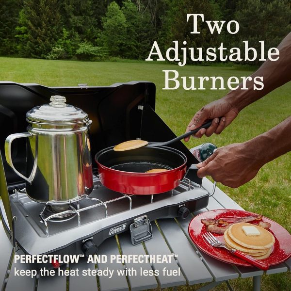 Coleman Triton+ 2-Burner Propane Camping Stove - Image 4