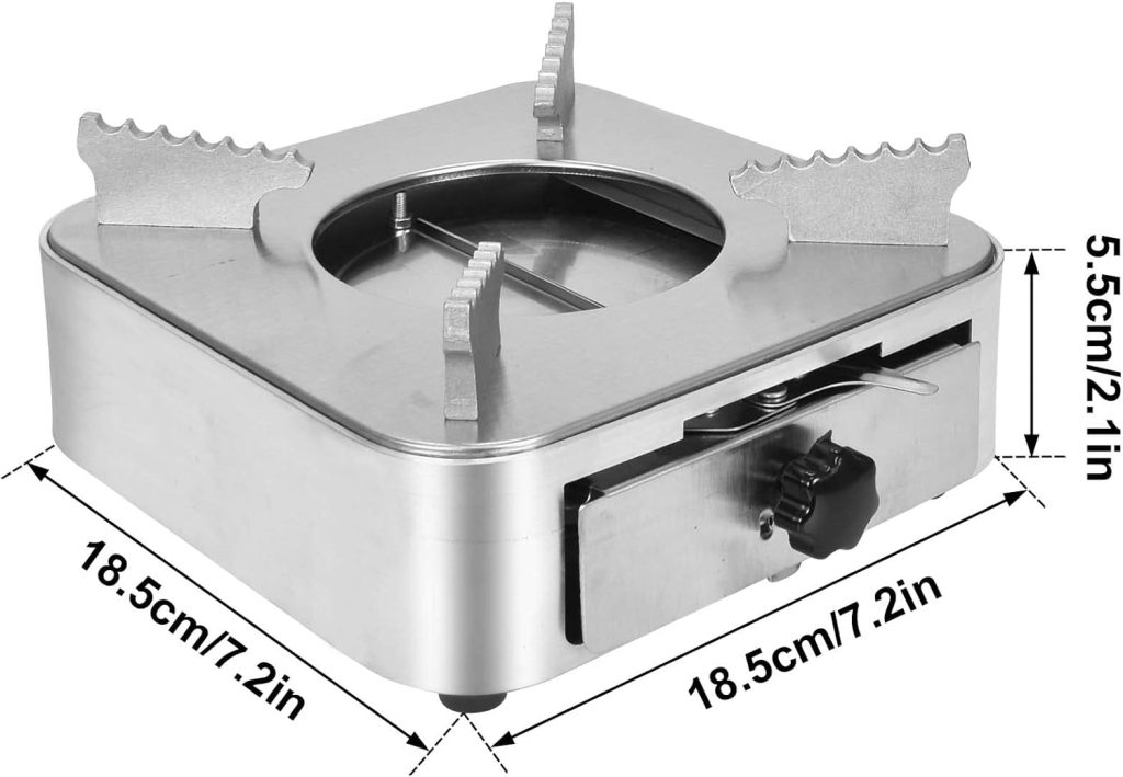 Colexy Camping Stove Portable Spirit Cooker for Indoor Outdoor Use Alcohol Stove Burner Outdoor Camping Accessories for BBQ, BBQ, Hotpot, Picnic, Trekking - Silver