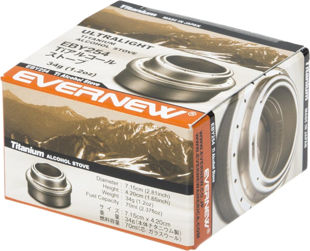 Evernew EBY254 Titanium Alcohol Stove