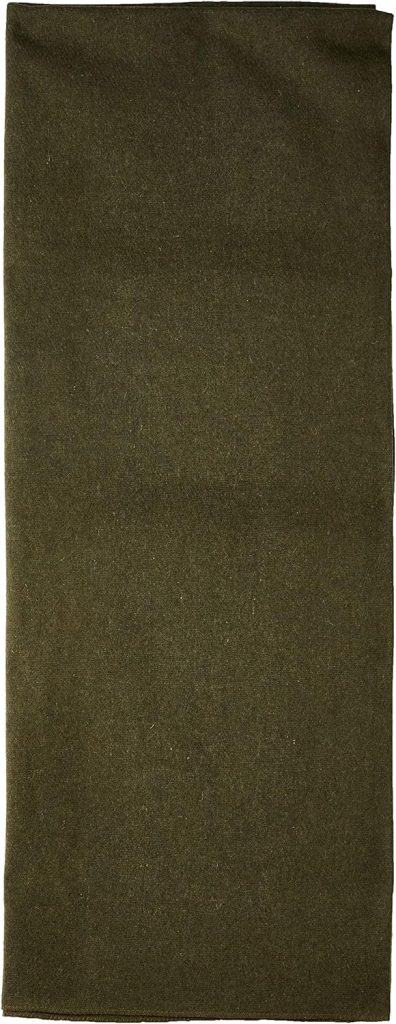 EverOne Olive Drab 80% Wool Fire Retardant Blanket - 66x90