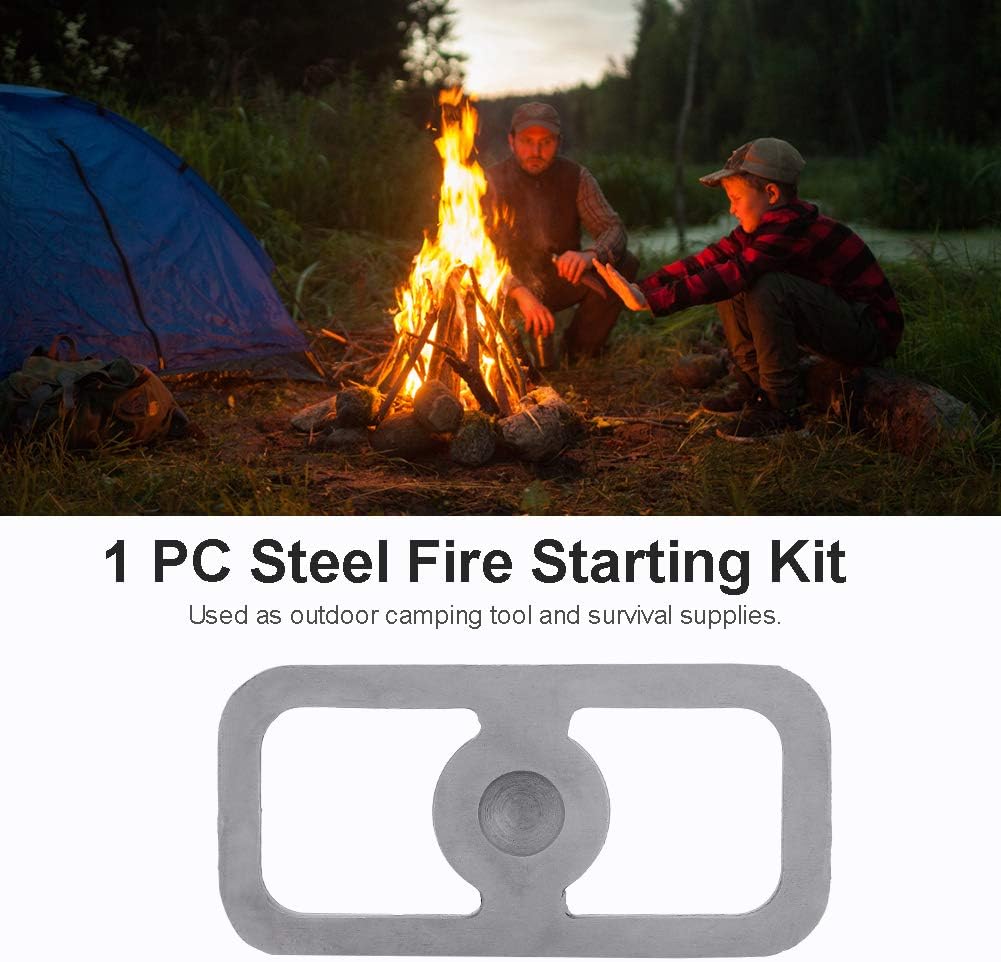 Fire Starter Fire Starter Fire Starter Tool Carbon Steel Fire Ignition Tool Survival Tool Bow Drill Kit for Outdoor Cam Hunting Cam Hiking Picnic