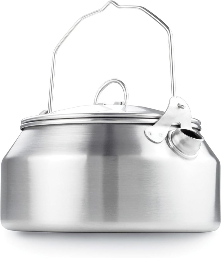 GSI Outdoors Glacier Stainless Steel Tea Kettle 1 qt. - Camping, Outdoors,  RV