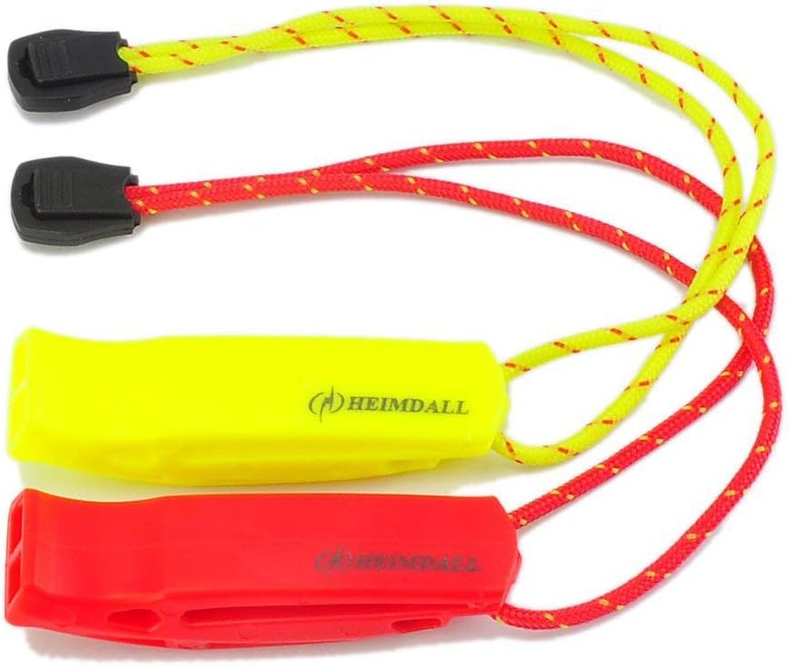 HEIMDALL Emergency Whistle with Lanyard for Safety Boating Camping Hiking Hunting Survival Rescue Signaling