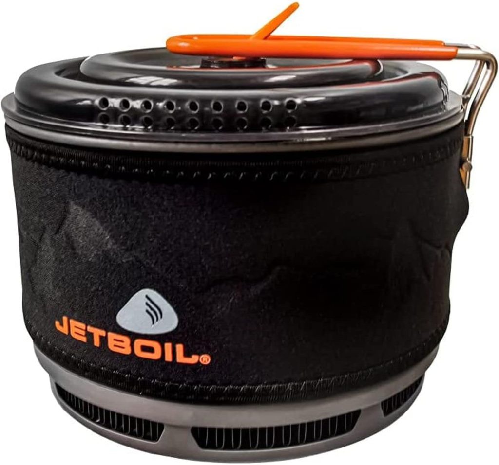 JETBOIL 1824451 Outdoor Cookpot, Ceramic, Flux Sling, CARB, 0.4 gal (1.5 L), Diameter 6.3 x Height 4.8 inches (160 x 122 mm), Camping