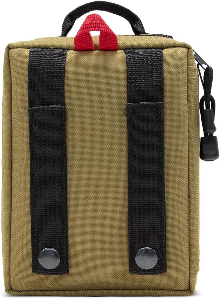 Kitgo Outdoor Survival First Aid Kit 101 Piece Professional Emergency Survival Gear Tool for Hunting Hiking Camping Outdoor Adventure Fishing Travel Home Office Military Tropical Storms (Khaki)