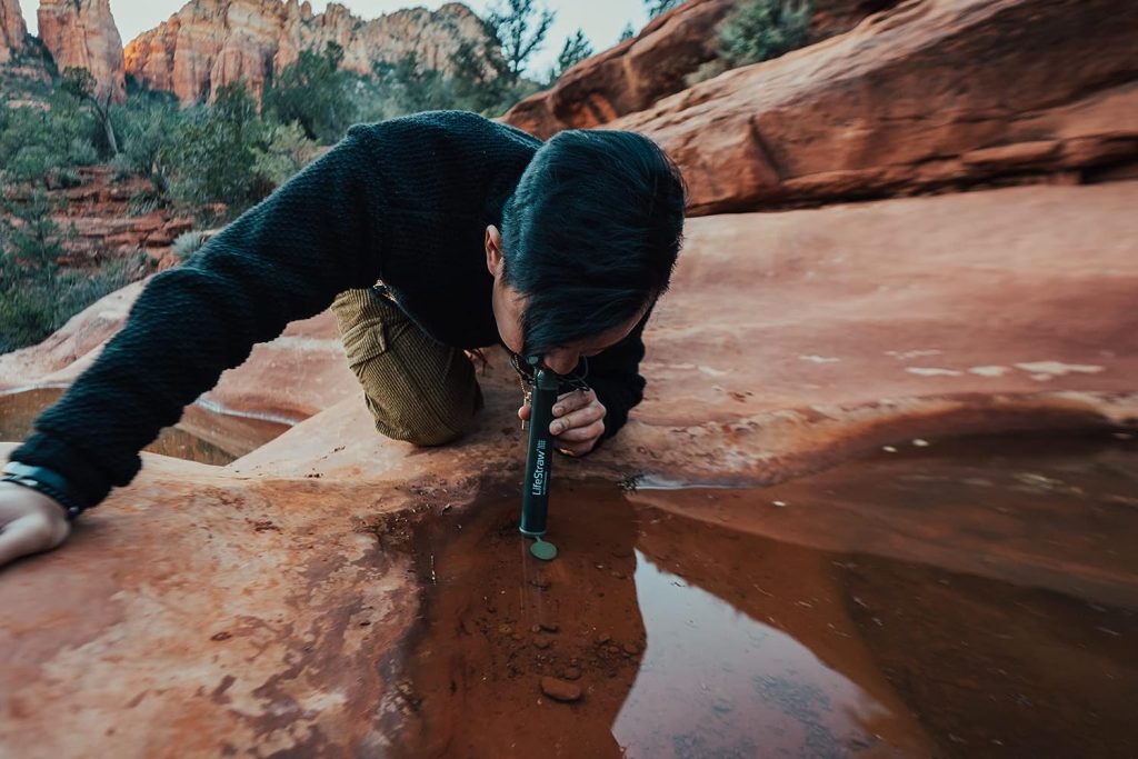 LifeStraw Personal Water Purifier One Size Green