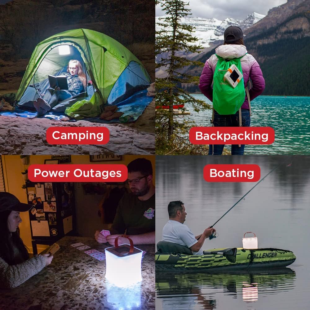 LuminAID PackLite Max 2-in-1 Camping Lantern and Phone Charger | For Backpacking, Emergency Kits and Travel | As Seen on Shark Tank