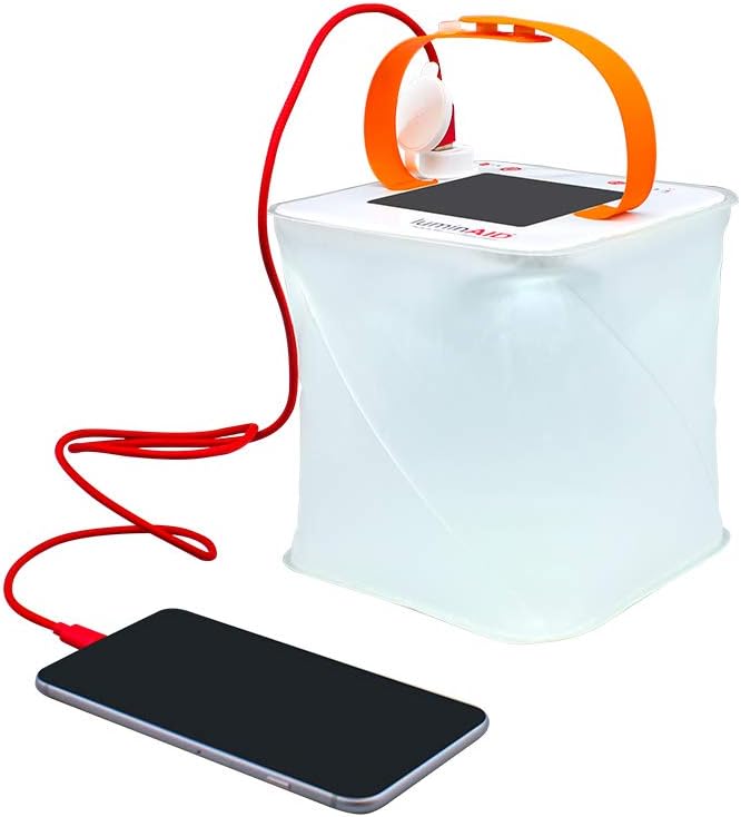 LuminAID PackLite Max 2-in-1 Camping Lantern and Phone Charger | For Backpacking, Emergency Kits and Travel | As Seen on Shark Tank