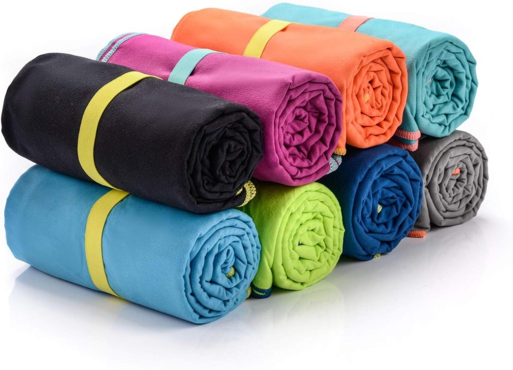 Meteor Quick Dry Gym Towel: Sports Towel, Super Absorbent Microfibre, Lightweight for Sports, Beach, Travel - 4 Sizes S to XL, Odour-Free with Carry Bag