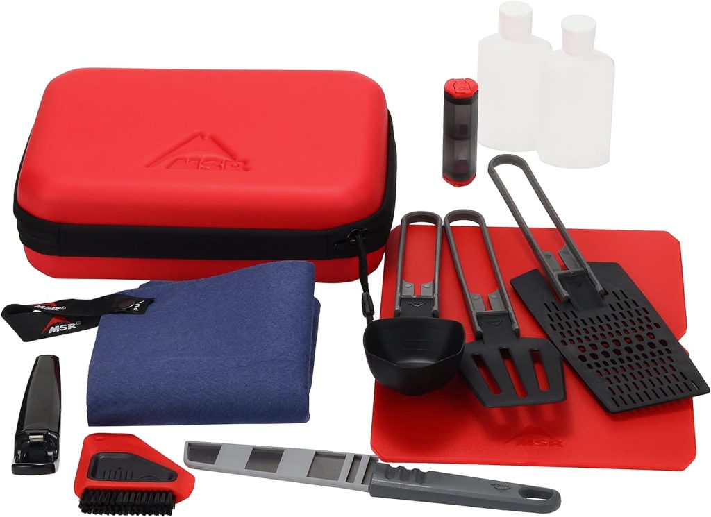 MSR Alpine Deluxe Kitchen Set, Red/Black