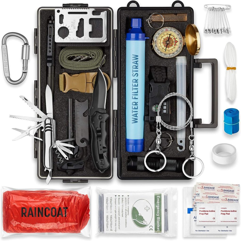 Pathway North Emergency Survival Kit for Disaster Tactical Survival Multi Tool Bug Out Bag, Boat, Hunting, Outdoor Hiking Camping Gear, Essentials for Adventures