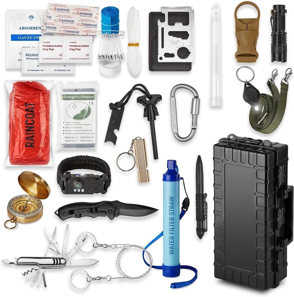 Pathway North Emergency Survival Kit for Disaster Tactical Survival Multi Tool Bug Out Bag, Boat, Hunting, Outdoor Hiking Camping Gear, Essentials for Adventures