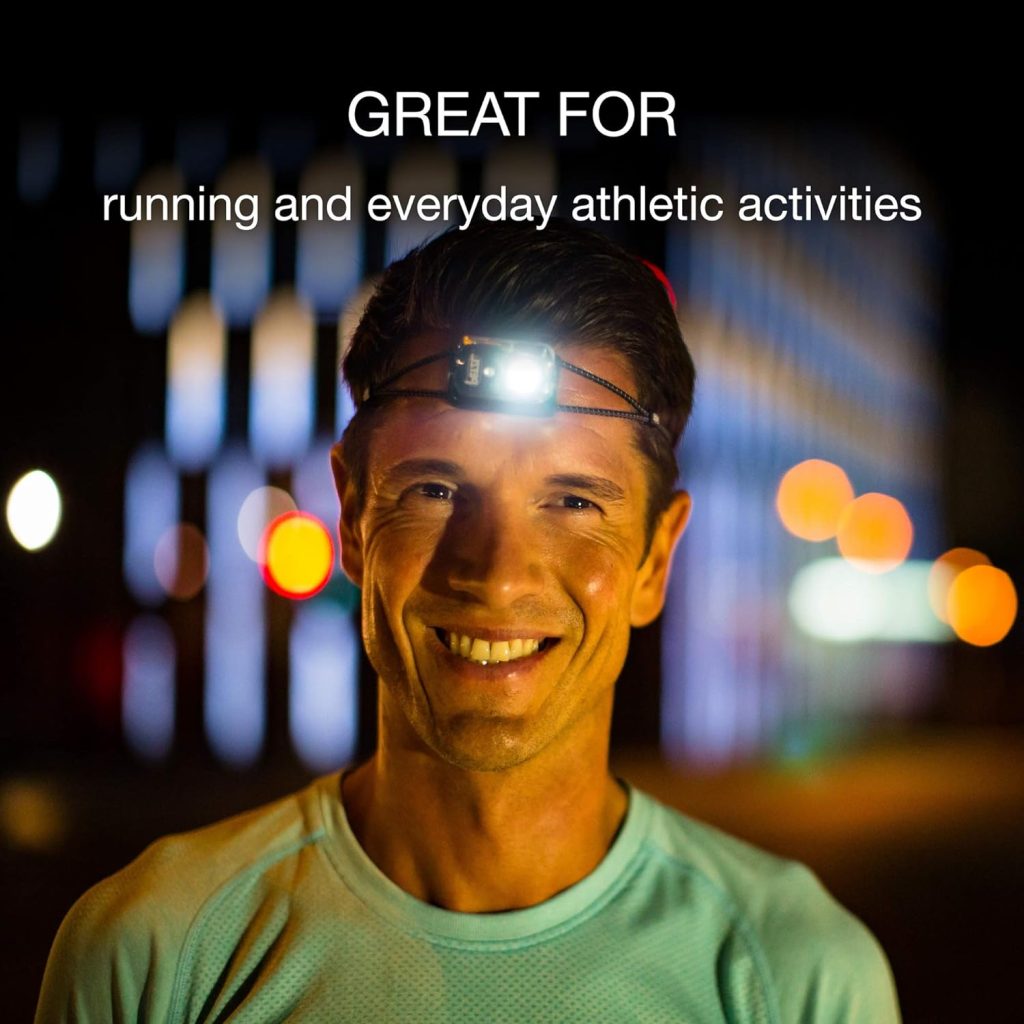 PETZL Bindi, 200 Lumens, Ultralight, Rechargeable, and Compact Headlamp for Urban Running