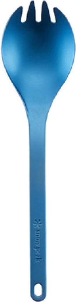 Snow Peak Titanium Spork - Durable, Versatile  Lightweight Eating Utensil - 0.6 Oz