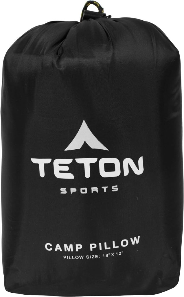 TETON Sports Camp Pillow Perfect for Camping and Travel; Ultralight Pillow