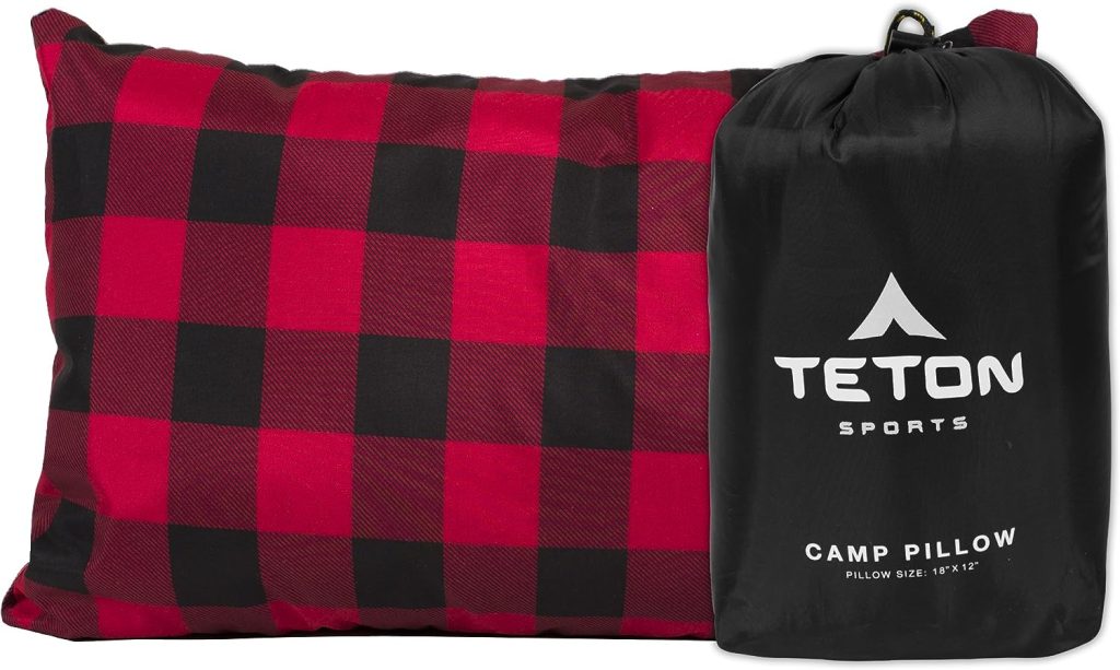 TETON Sports Camp Pillow Perfect for Camping and Travel; Ultralight Pillow